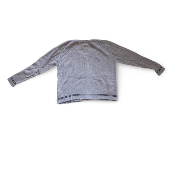 Route 66 - Women's Ribbed Cardigan Sweater - Size L - Gray Button Down Vintage - Picture 2 of 5